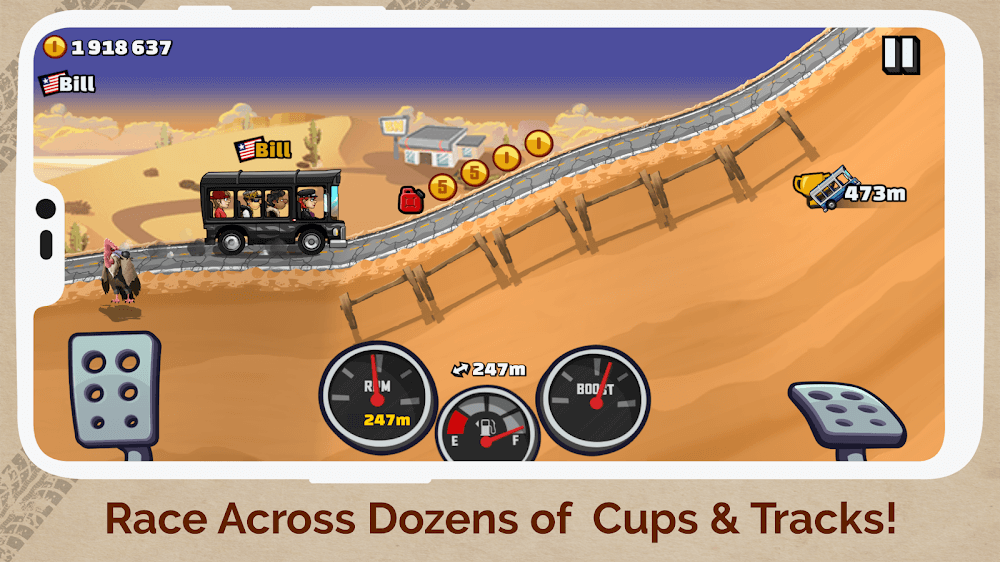 لمحة عن لعبة Hill Climb Racing 2