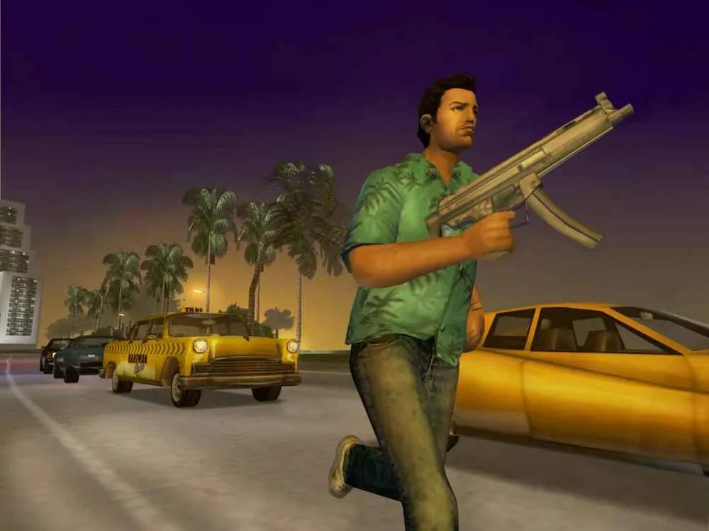التحكم في لعبة Grand Theft Auto: Vice City